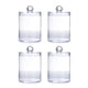 thumbnail image 1 of Jarra De Almacenamiento, Frascos De Anti Crack Redondos De 4pcs Funcionales Colocando Plástico PS Con Tapa Para Bolas De Hisopos De Algodón Para Qtips, 1 of 8