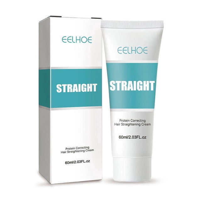 Crema para cabello lacio, Crema alisadora, Crema alisadora para cabello rizado (1ud)