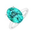 thumbnail image 2 of Sterling Silver with Paraiba Tourmaline Solitaire Ring, 2 of 6