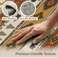 thumbnail image 6 of ODIKA 8'x10' Washable Area Rug Livingroom Neutral Wildlife Cabin Border Large Southwestern Aztec Playful for King Size Bedroom Under Bed, Master Suite, Non-Shedding, Easy Care, 6 of 7