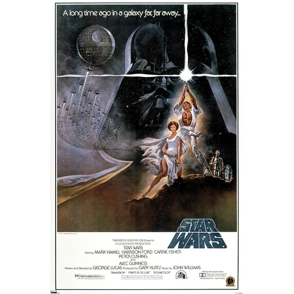 24X36 Star Wars: A New Hope - Original One Sheet Wall Poster, 24" x 36"