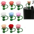 thumbnail image 5 of Silicone Rose Straw Cover * for Cup, Flower Straw Toppers, 10mm Silicone Straw Cover Straw Topper, Multiple color options, Valentine's Day Straw Covers *, Valentine's Gifts, 5 of 8