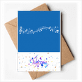 thumbnail image 1 of Blue Music Movg 5-le Staff Welcome Back Greeting Cards Envelopes Blank, 1 of 3
