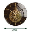thumbnail image 4 of pitrice 30cm Horloge Murale Musulmane Quartz Muet Non Tic-Tac pour Ramadan Décor Doré, 4 of 9