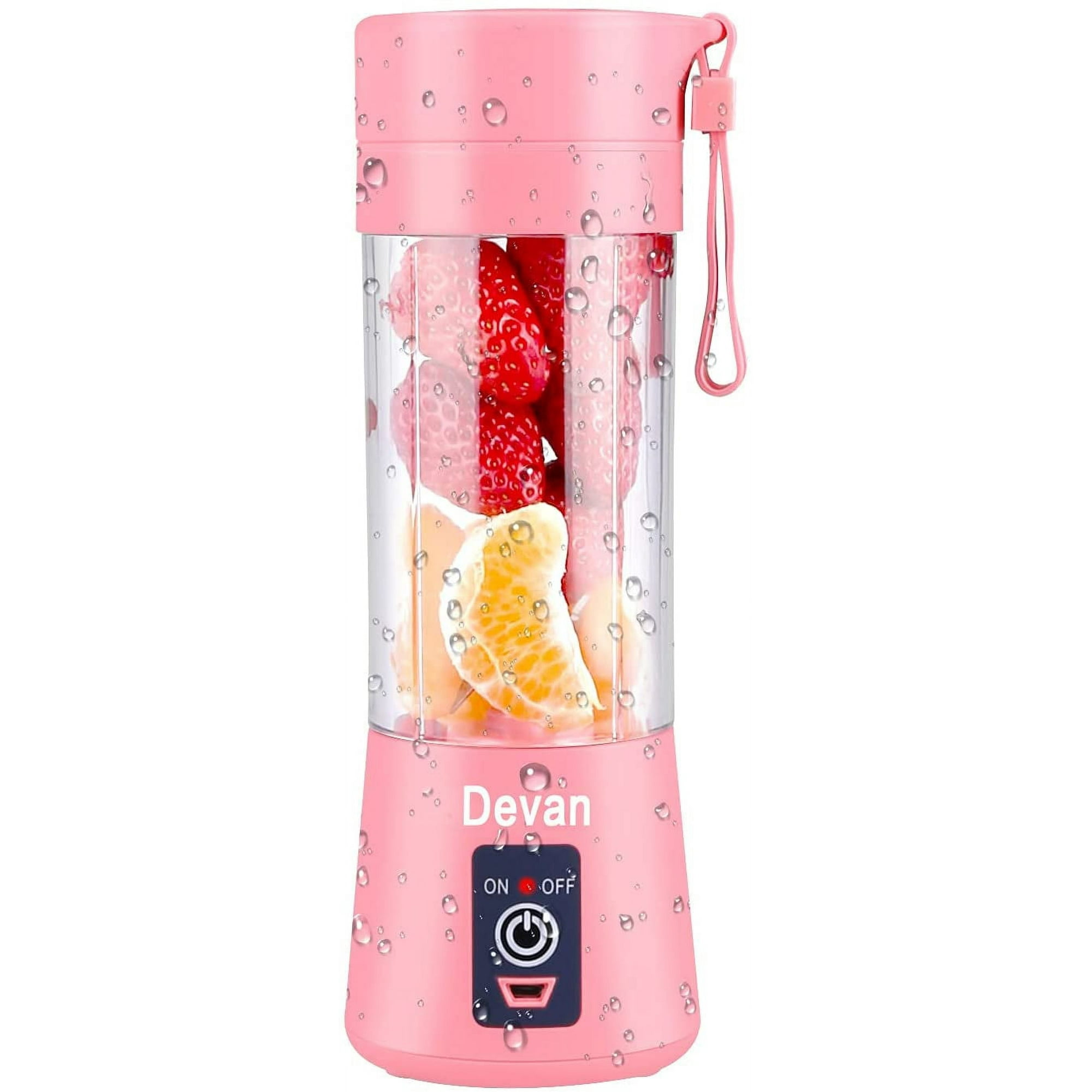 Best Portable Blender for Shakes and Smoothies BPA Free 1Portable Blenders with 6 Blades and Type C Rechargeable Fruit Veggie Juicer Mini Portable Mixer Cup with Ice Cube Tray Walmart