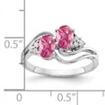 thumbnail image 2 of Primal Gold 14 Karat White Gold 6x4mm Oval Pink Tourmaline and Diamond Ring, 2 of 4