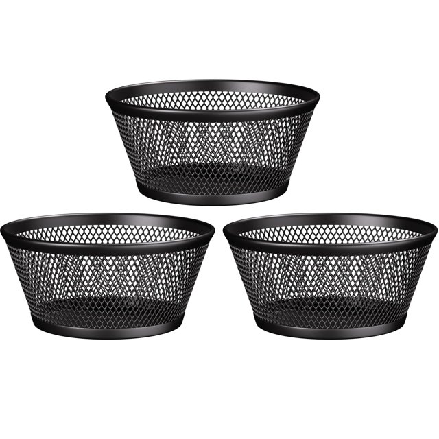 3 paquetes de soportes para clips de papel, soportes para clips de papel para escritorio, soporte para clips de papel de malla metálica de primera calidad para escritorio, dispensador de cli