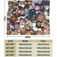 thumbnail image 3 of Blanket Michael Actors B. Jordans Throw Flannel Blankets Warm Soft Cozy Fuzzy Air Conditioning Blanket for Living Room Sofa Bed Gift Blankets for All Seasons 30"x40", 3 of 6