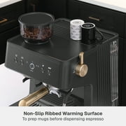 Thyme & Table Barista Grade Espresso Machine with 15-Bar Pressure and Conical Burr Grinder, Slate Grey
