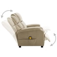 thumbnail image 3 of vidaXL Chaise de Massage Électrique Cappuccino Similicuir, 3 of 5