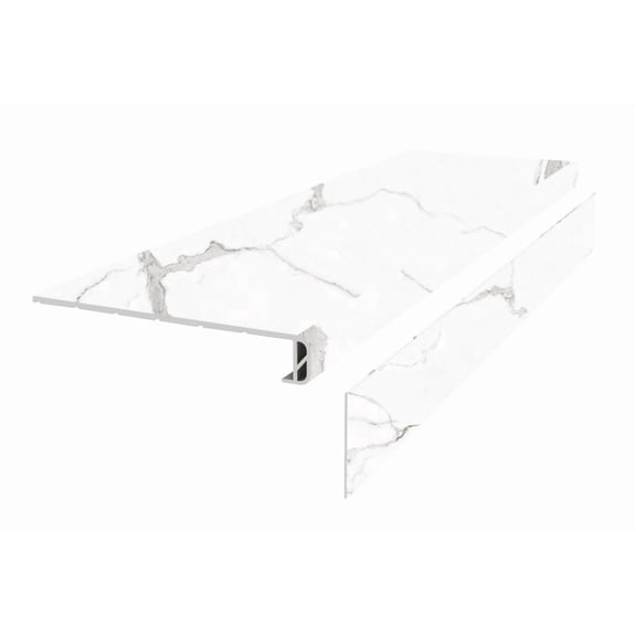 Luxury Vinyl Water Proof & Dent Proof 51.18 Inch Lenth x 11.81 Inch Width x 1.57 Inch Thick Stair Tread - Tuscan Dream