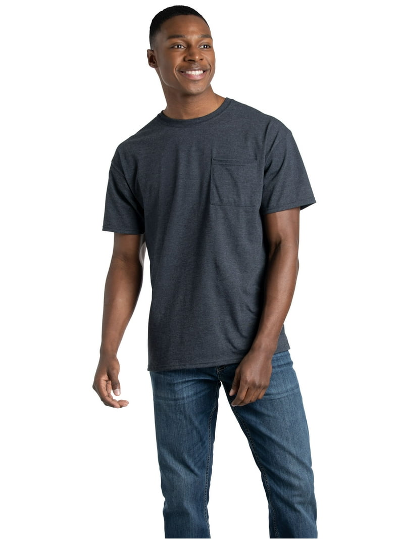 Fruit of the Loom Men's Short Sleeve Pocket T-Shirt, 2pk - Walmart.com