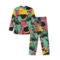 thumbnail image 2 of Bingfone Men'S Pajama Set 2 Piece Loungewear Pjs, Long Sleeve With Pajama Pants-Angry Shark Pattern, 2 of 9