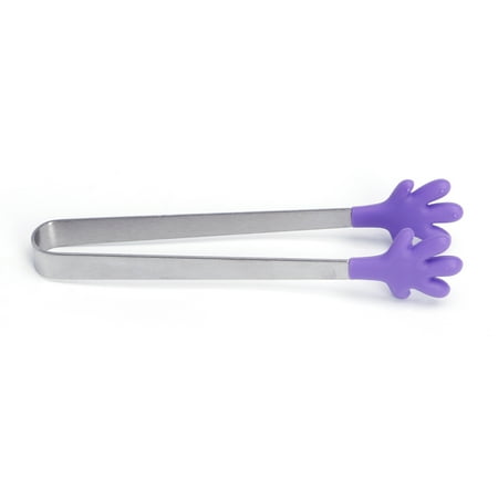 

Cute for Palm Stainless Steel Silicone Mini Sugar Tong Food Clip BBQ Party Kitch