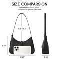 thumbnail image 3 of Bandolera CLUCI para mujer de piel vegana negra, 3 of 6