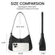 thumbnail image 3 of Bandolera CLUCI para mujer de piel vegana negra, 3 of 6