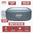 thumbnail image 5 of Coleman SaluSpa AirJet Inflatable Hot Tub with 114 Soothing Jets, Gray, 5 of 10