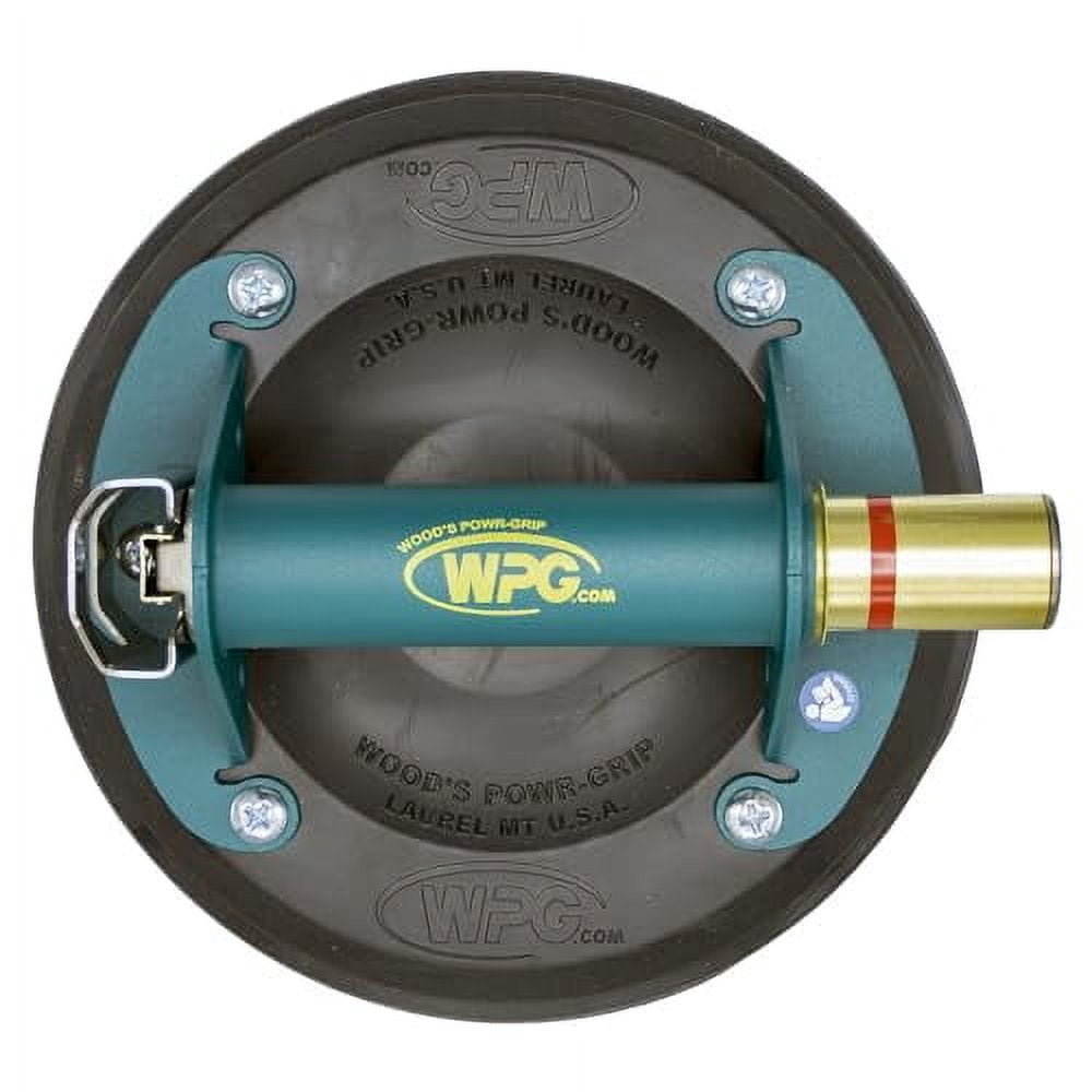Wood's Powr-Grip N4950 8" Flat Vacuum Cup with Metal Handle, Includes Carrying Case