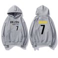 thumbnail image 5 of Sudadera con capucha estampada de baloncesto para hombre, de manga larga Sudadera con capucha, ropa Harajuku de moda, Top de manga larga con personalidad de Color sólido, 5 of 5
