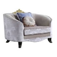 thumbnail image 2 of 38" X 51" X 41" Cream Fabric Upholstery Chair With 2 Pillows, 2 of 6