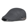 thumbnail image 2 of Gorra plana de malla Gatsby Newsboy para hombre, ligera, 2 of 3