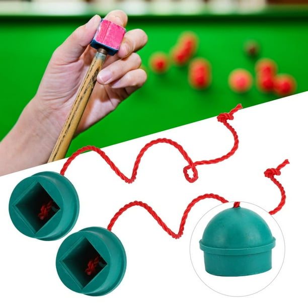 Ccdes Pool Chalk Holder,4PCS Green Rubber Billiard Chalk Holder Snooker
