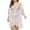 White, variant on Pitauce Swimsuit Coverup for Women Hollow Out Beach Cover Up Shirt Plus Size Bikini Beachwear Bathing Suit Beach Dress