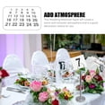 thumbnail image 2 of icolorfuled White PVC Wedding Table Numbers Seating Signs for Guests 25Pcs, 2 of 7
