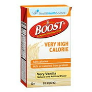 Oral Supplement Boost VHC Very Vanilla 8 oz. Carton Ready to Use 12 Pack