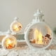 thumbnail image 3 of Decoraciones navideñas, velas LED, luces colgantes navideñas redondas, adornos de ventana vintage portátiles, 3 of 5