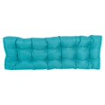 thumbnail image 2 of Blazing Needles 60-inch by 19-inch Tufted Solid Outdoor Spun Polyester Loveseat Cushion, 2 of 3