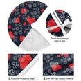 thumbnail image 2 of FMSHPON Valentine's Day Happy Valentine's Day Love Heart Flower Xmas Christmas Tree Skirt Stand Mat for Holiday Party Decoration Indoor Outdoor 36 inches, 2 of 6