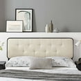 thumbnail image 4 of Modway Collins Tufted Queen Fabric and Wood Headboard in Black Beige, 4 of 9