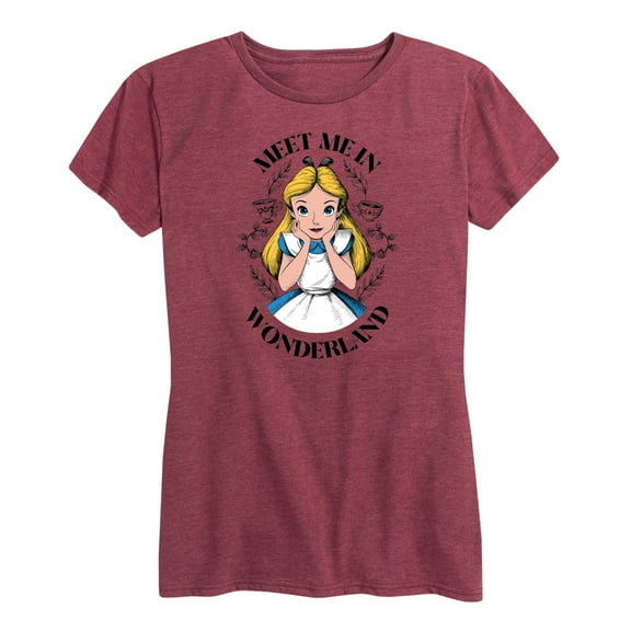 Alice In Wonderland - Meet Me in Wonderland - Women's Short Sleeve Graphic T-Shirt