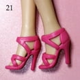 thumbnail image 5 of Plastic Foot Length 2.2cm Fashion Accessories 1/6 Dolls Boot High Heels Shoes Doll Shoes 20, 5 of 8