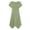 Green, variant on Irregular Hemline Midi Dress for Women Casual Short Sleeve A-Line Dress with Round Neck,Side Pockets,and Stretchy Fabric for Everyday Casual Style