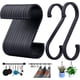 thumbnail image 1 of S Hooks, 12 Pack Aluminum S Shaped Hooksmatte Black, 1 of 5