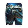 thumbnail image 4 of Picia Starry Sky Colorful Crocodile A Pajama Shorts for Men, Men's Pajama Bottoms, Sleepwear,Short Pajama Pants-XX-Large, 4 of 9