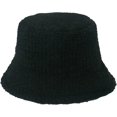 thumbnail image 6 of CoCopeaunts Simple Solid Color Bucket Hats for Men Plus Down Warm Basin Cap Hundred Lambswool Female Fishing Cap Winter Section, 6 of 8