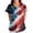 01-Hot Pink, variant on 250 Anniversary USA Medical Scrub Tops for Women - 4th of July Patriotic Soft Stretch Oversized Fit Scrub Shirts with 2 Pockets 02-Deep Red XXL