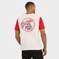 thumbnail image 5 of Men's Darius Rucker Collection by Fanatics Cream/Scarlet Ohio State Buckeyes Henley Color Block Slub T-Shirt, 5 of 6