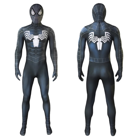 Spider Costume,Superhero Classic Cosplay Costume, Fun Spider Manlike Cosplay Bodysuit,Halloweeen Costume, Red, S