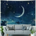 thumbnail image 4 of Creowell  Fairytale Tapestry Night Sky Forest Tapestry Galaxy Starry Sky Tapestry Star and Moon Tapestries Wall Hanging for Bedroom Living Room Dorm 40x60inch, 4 of 6