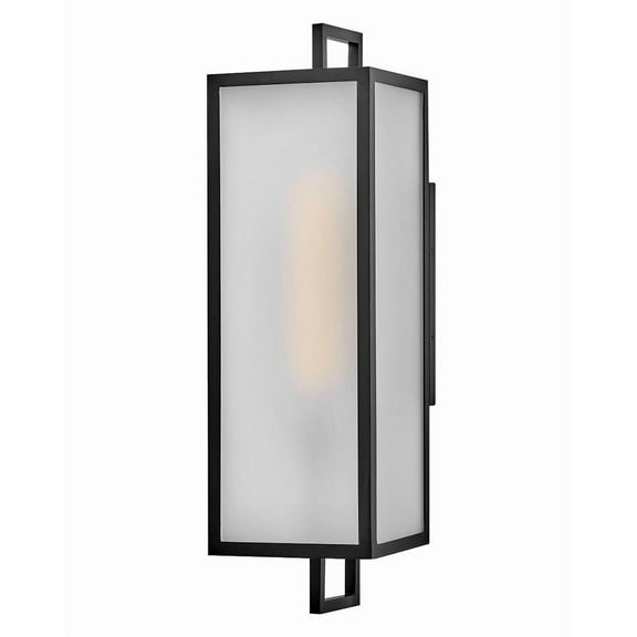 82075BK-Lark-Halden - 12W 1 LED Outdoor Large Wall Mount Lantern-24 Inch Tall and 7 Inch Wide