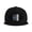 Black, variant on Flat Bill Visor Classic Snapback Hat Piano Keyboard Stave Adjustable Baseball Cap for Men Women Navy Blue
