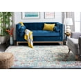 thumbnail image 4 of SAFAVIEH Madison Joandra Vintage Floral Area Rug, 2'2" x 4', Navy/Light Blue, 4 of 9