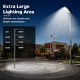 thumbnail image 2 of AIKVSXER 3 Pack LED Parking Lot Light 240W 60000 Lumen 6000K Daylight White Dusk to Dawn Photocell Outdoor Commercial, 2 of 9