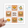 thumbnail image 1 of Hong Kong Local Food China Sticker Tags Wall Picture Laptop Decal Self adhesive, 1 of 1