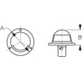 thumbnail image 2 of Sea-Dog Line 400130 Stern Light, 12 Point Light Arc, Stamped 304 Stainless, 2 of 2