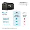 thumbnail image 6 of Architectural Mailboxes Edwards Galvanized Steel, Large, Post-Mount Mailbox in Black, 6 of 10